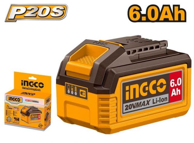 INGCO Batéria Li-Ion FBLI2060, 6,0Ah pre INGCO AKU 20V SYSTEM P20S
