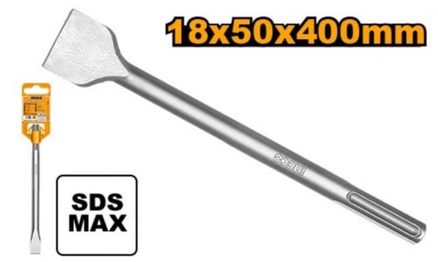 INGCO Sekáč plochý SDS MAX 18x50x400mm, INGCO INDUSTRIAL