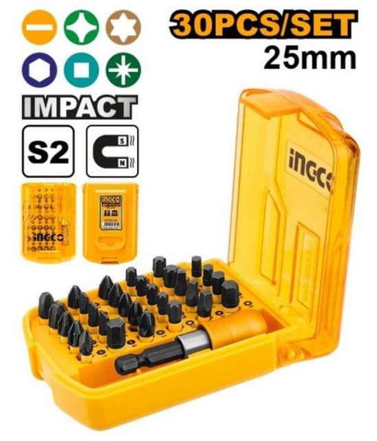 INGCO Bit MIX sada 30d, 25mm INGCO INDUSTRIAL