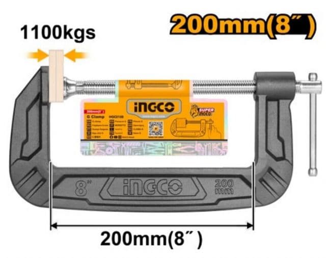 INGCO Svorka zámočnícka G liatinová 200mm INGCO INDUSTRIAL