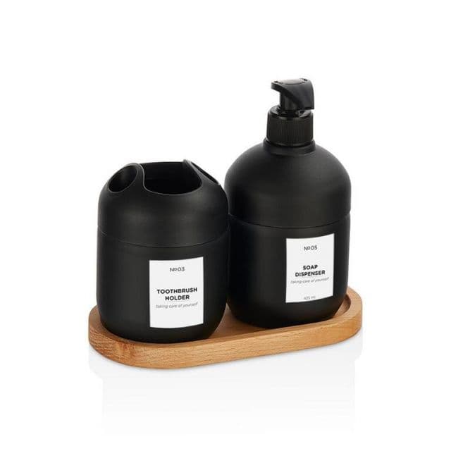 Kinekus Dávkovač mydla 425ml a pohár na zubné kefky sd 3ks