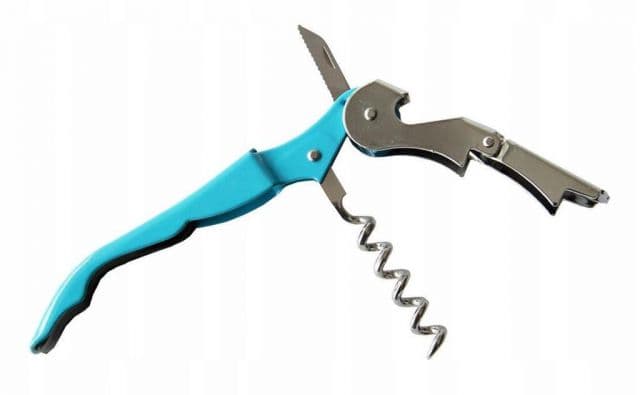 Kinekus Otvárač na víno čašnícky CORKSCREW modrý/vyvrtka/