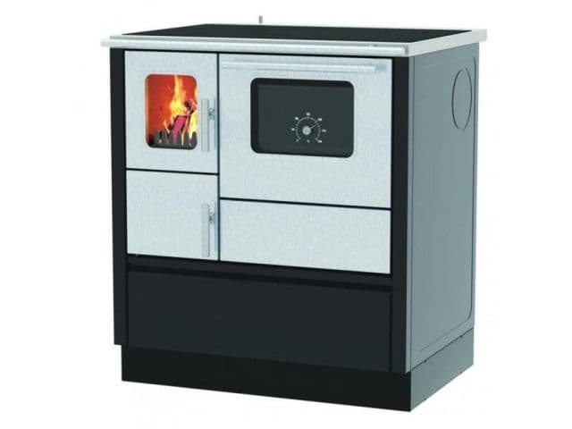 Kinekus Sporák INOX 75 pravý, nerez/čierny