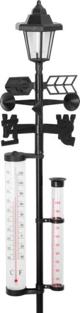 Kinekus Meteostanica SWS29, Solar, 158 cm, zrážkomer, teplomer, solárna lampa
