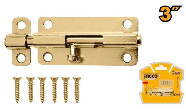 INGCO Zástrč 3" INGCO 70/40/1,2mm, zlatá farba