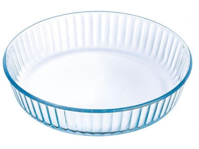 PYREX Forma na tortu, vrúbkovaná, priemer 26x6cm, 2,1L, sklo číre, PYREX