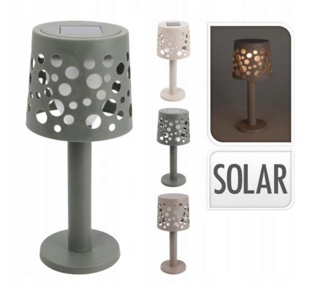 Kinekus Lampa / svetlo LED solárne 21 cm, stolná, mix farieb
