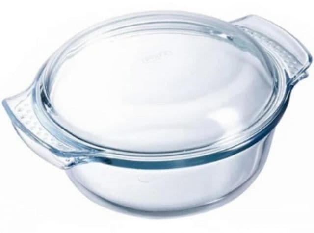 PYREX Misa zapekacia okrúhla s pokrievkou, 21x18x9cm, 1L+0,3L, sklo číre PYREX, spevnený obal