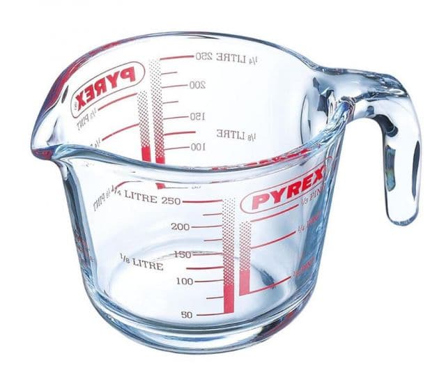 Kinekus Odmerka 0,25L, 9x8cm, sklenená, číra, PYREX
