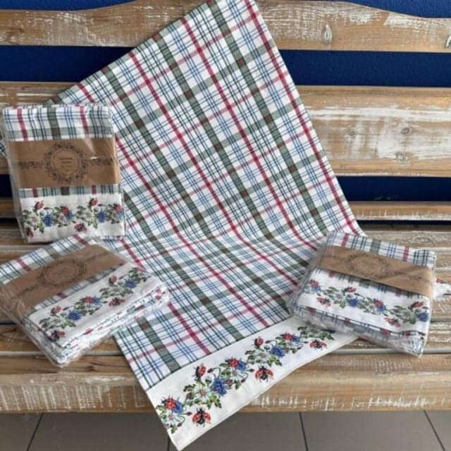 Kinekus Utierka kuchynská bavlnená tkaná LIENKY 3ks, 50x70cm, 270 g/m2