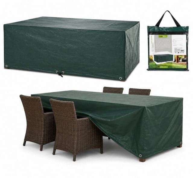Kinekus Obal ochranný na záhradný nábytok 165x115x80 cm zelený