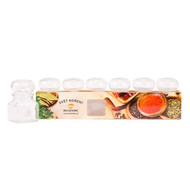 Kinekus Korenička číra, sklenená, hranatá, objem 120ml, sada 6ks