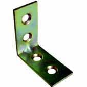 Kinekus Uholník kovový, 70x70x15mm, 4-dierový, bal. 100ks