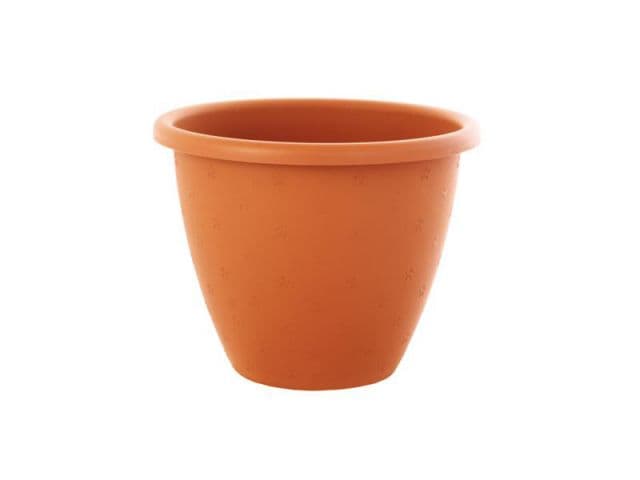 Kinekus Kvetináč plastový, priemer 20cm, MADERA 4, terakota