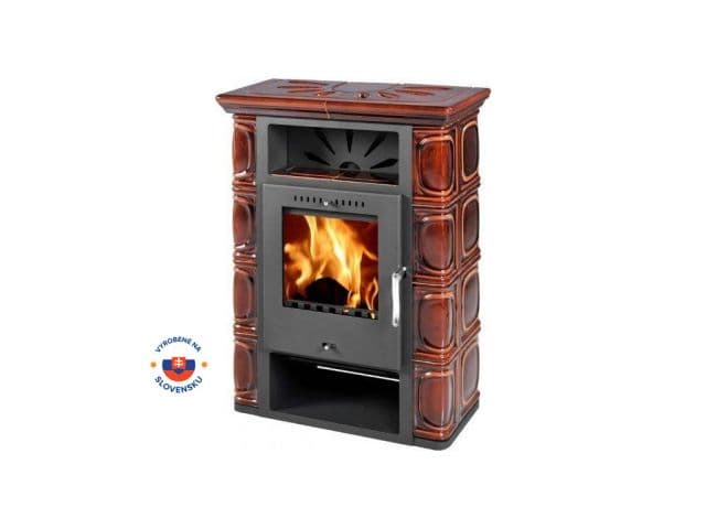 Thorma Borgholm Krbové kachle TOP KERAMIK, 7 kW, hnedé