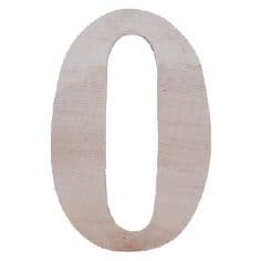 Kinekus Číslo domové, drevené, č. 0, dĺžka 18cm