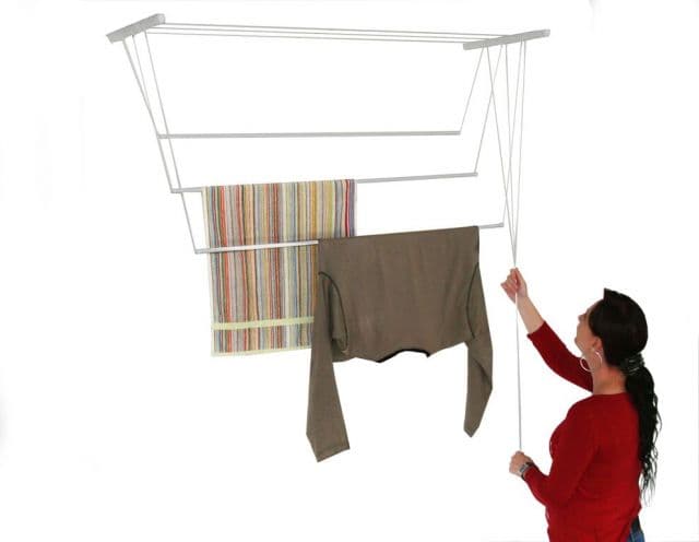Kinekus Sušiak stropný na prádlo, 5 tyčí, 160cm