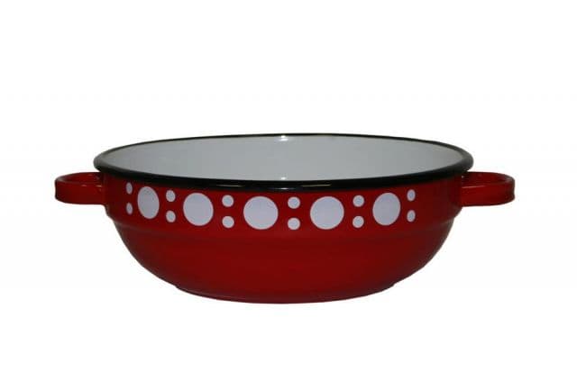 Kinekus Misa sedliacka smaltovaná, 16cm/0,7L, dekor bodky