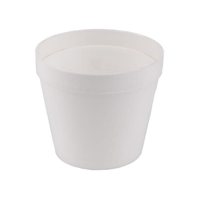 Kinekus Kvetináč lesklý plastový, okrúhly, priemer 14cm, biely
