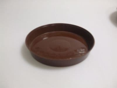 Kinekus Plastová miska pod kvetináč, priemer 18cm, hnedá K36