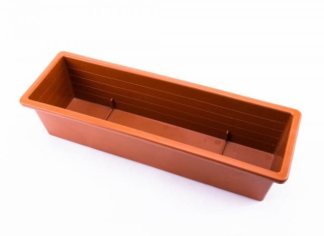 Kinekus Truhlík plastový, dĺžka strany 50cm, terakota