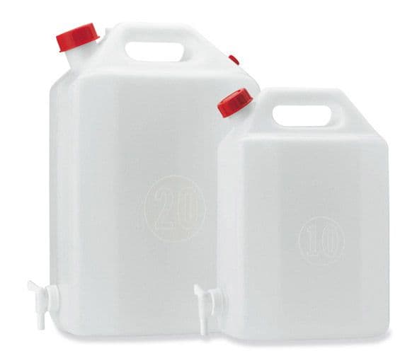 Kinekus Kanister s kohútikom, plastový, 10l, biely