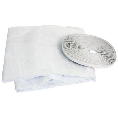 sieť okenná proti hmyzu 150x130cm biela 5,6m