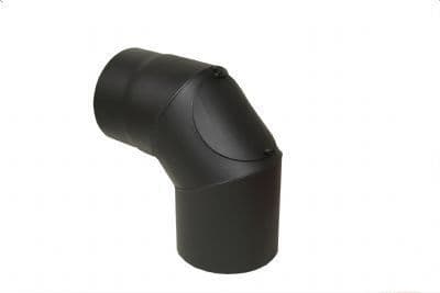 Kinekus Dymové koleno Ø130mm, 90°, 1,5mm, čistiaci otvor