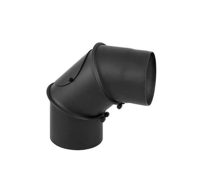 Kinekus Dymové koleno Ø 160mm, nastaviteľné + čistiaci otvor, 2mm