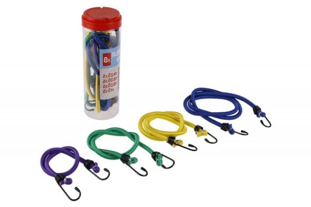 Kinekus Popruh upínací, gumový, 40cm, 60cm, 80cm, 100cm, 8-dielov