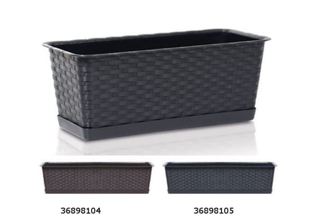 Kinekus Truhlík s miskou RATOLLA CASE P čierny, 58,7x17,3x15cm, 9,9L