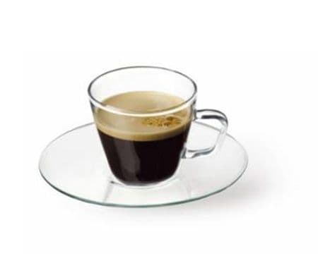 Kinekus Šálka Espresso s podšálkou, sklenená, 80ml, GENEX, 4+4 ks