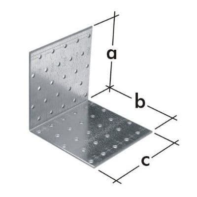 Kinekus Uholník montážny 80x80x80x2mm bal. 20ks