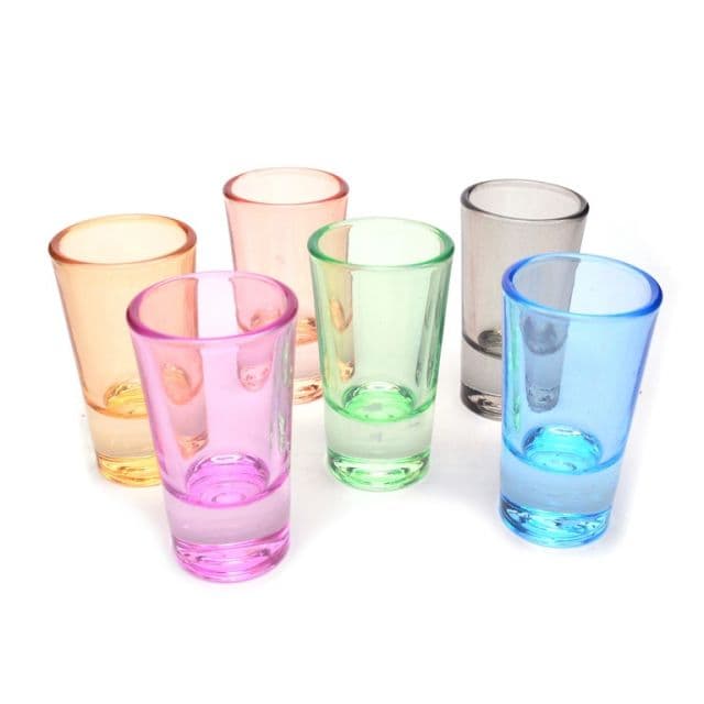 Kinekus Pohár štamprlík, objem 30ml, farebné, sada 6ks, PROSTE