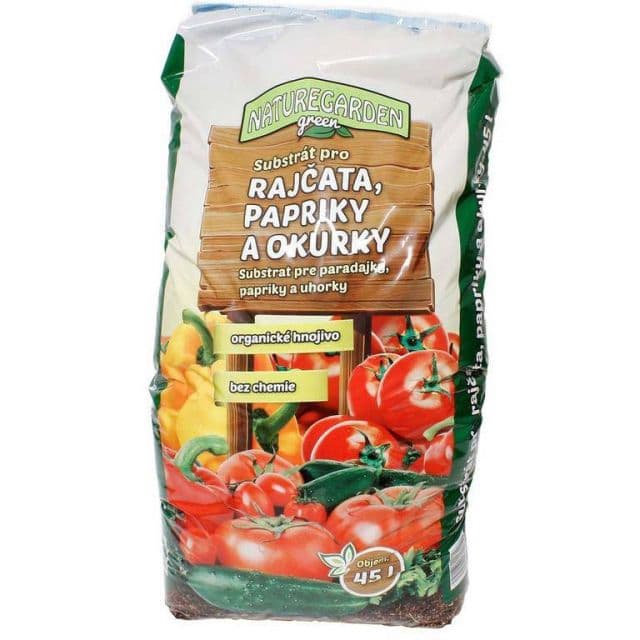 Kinekus Substrát pre rajčiny a papriky, záhradný, 45l, NATURE GARDEN