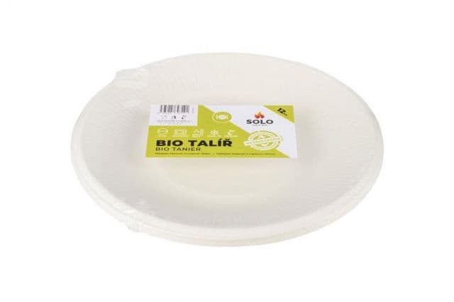 Kinekus Tanier okrúhly 21cm jednorazový BIO, balenie 12ks