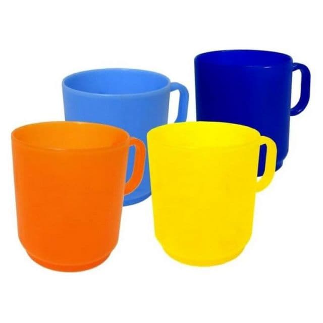 Kinekus Hrnček plastový transparentný, na vodu, 250ml, mix farieb