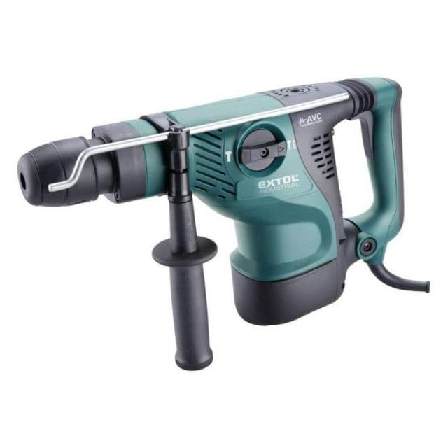 EXTOL INDUSTRIAL Kladivo vŕtacie / sekacie, SDS-max, príkon 1350 W, 14 J, antivibračná rukoväť