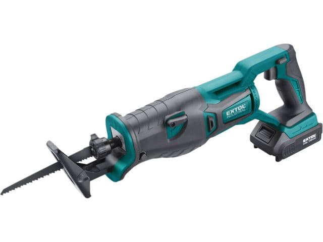 EXTOL INDUSTRIAL Píla chvostová, Share20V, 1x akumulátor 2Ah Li-ion, 28 mm
