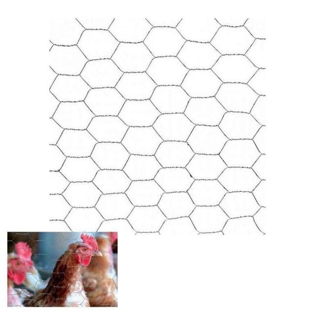 GARDENKUS Pletivo šesťhranné HEX, 16x16mm/0,7x1000mm, 10m, ZN, GARDENKUS, chovateľské