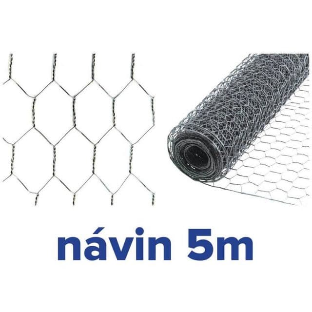 GARDENKUS Pletivo šesťhranné HEX 13x13mm / 0,7x500 mm, 5m ZN GARDENKUS chovateľské