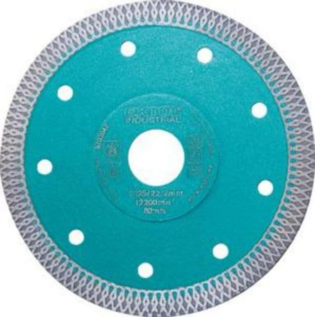 EXTOL INDUSTRIAL Kotúč diamantový rezný Turbo Thin Cut, 115mm, suché a mokré rezanie