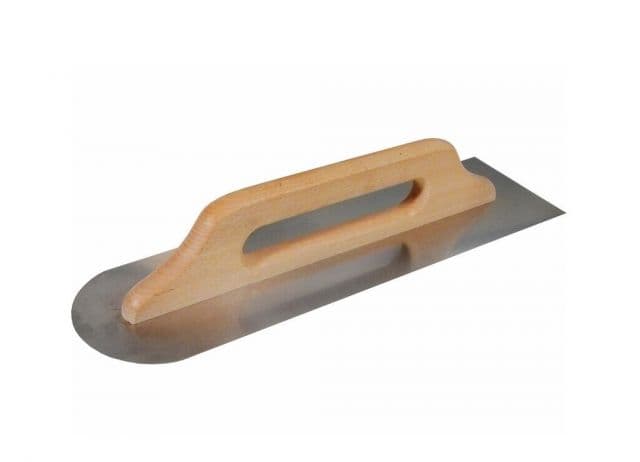 Kinekus Hladidlo antikorové polokrúhle, drevená rukoväť, 480x130mm