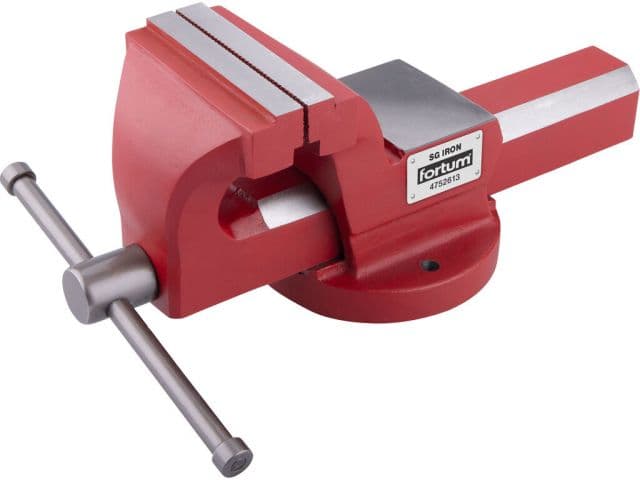 FORTUM Zverák pevný 125mm s kovadlinou