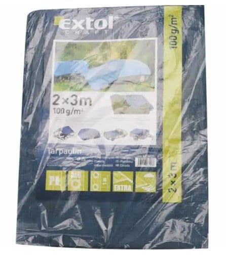 EXTOL CRAFT Plachta zakrývacia PE 100g/m2, 3x4m