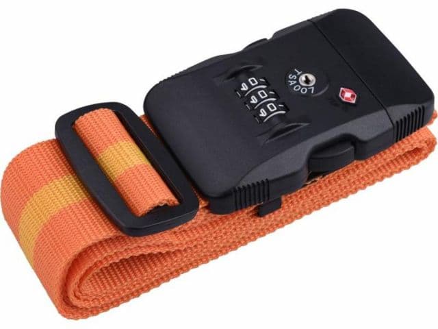 EXTOL PREMIUM Popruh s plastovou prackou a TSA zámkom, na batožinu, 190cm