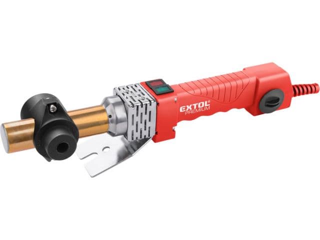 EXTOL PREMIUM Zváračka polyfúzna, 1070W, 240-300°C, nadstavce 16,20,25,32mm