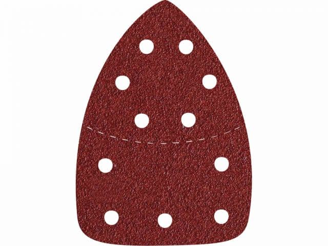 EXTOL PREMIUM Papier brúsny delta 149x105mm P180 10ks suchý zips, 11 dier, deliteľný