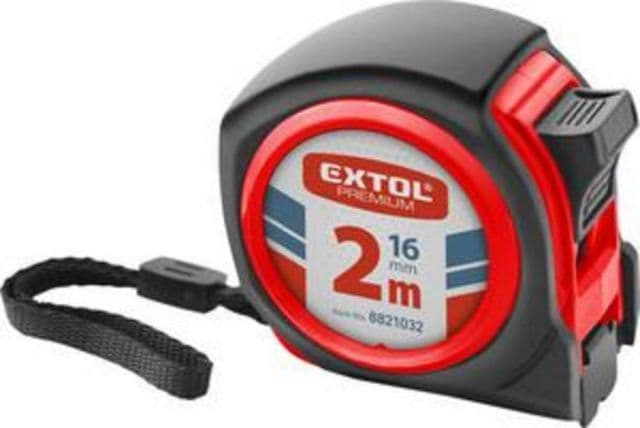 EXTOL PREMIUM Meter zvinovací pogumovaný, 5m/25mm,1xbrzda