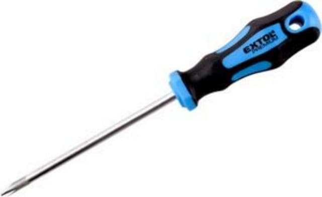 EXTOL PREMIUM Skrutkovač (+) PH3x150mm, CrV, pogumovaná rukoväť